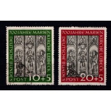 1951. Vesttyskland. Lübeck Mariekirke 700-års jubilæum.